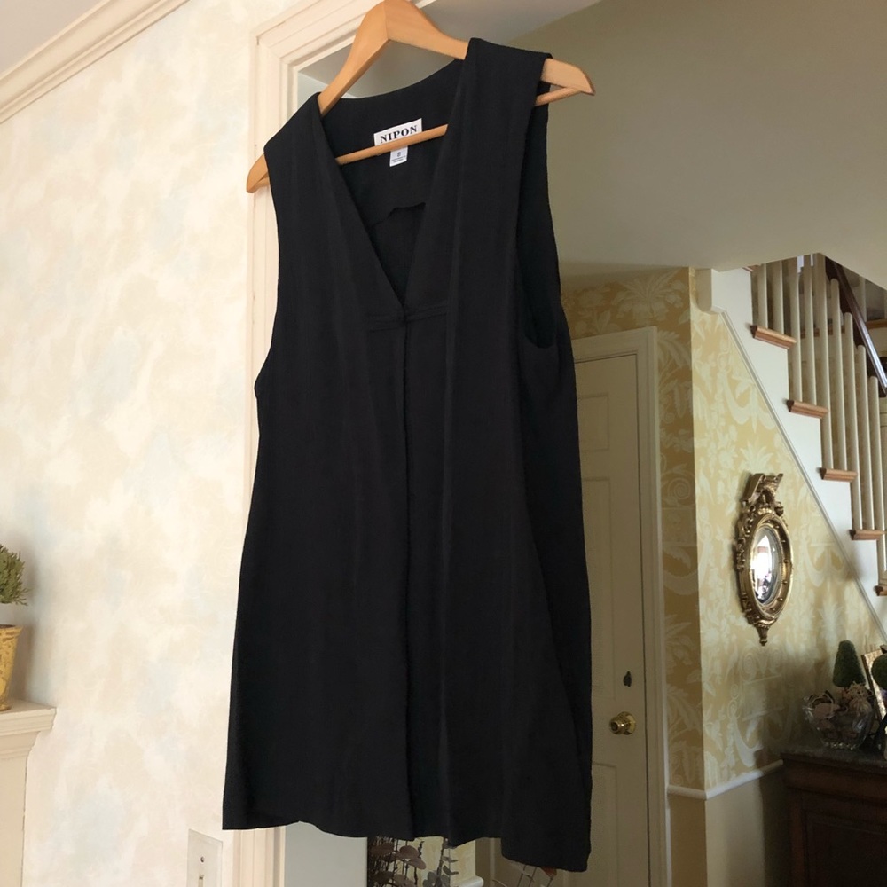 Nipon Studio flowy black tunic vest
